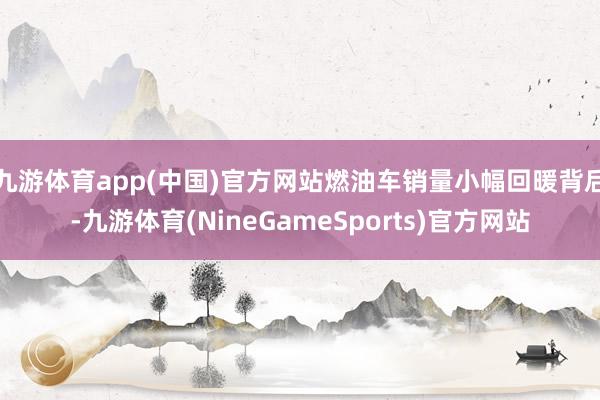 九游体育app(中国)官方网站燃油车销量小幅回暖背后-九游体育(NineGameSports)官方网站