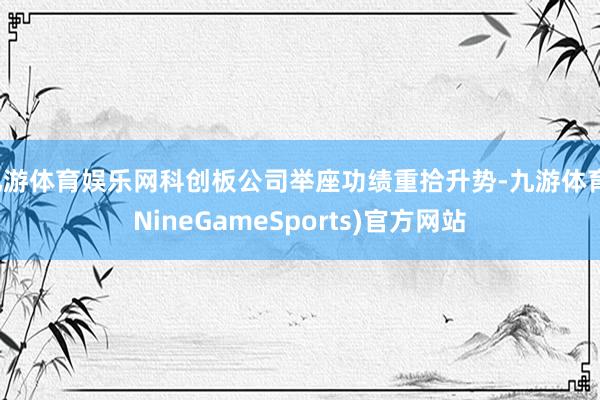 九游体育娱乐网科创板公司举座功绩重拾升势-九游体育(NineGameSports)官方网站