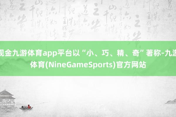 现金九游体育app平台以“小、巧、精、奇”著称-九游体育(NineGameSports)官方网站